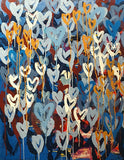 Oceans of Love | Abstract Love Heart Painting