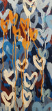 Oceans of Love | Abstract Love Heart Painting