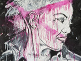 I painted this black-and-white portrait of the incredible singer P!NK, and overlaid it with a transparent pink X – a symbol of rebellion, power, and everything she stands for.
This isn’t just a portrait. It’s a statement.
From her fearless music to her raw honesty, Pink has always coloured outside the lines – and this piece captures that spirit in one bold stroke.
