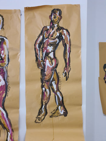Male Figure Works On Paper