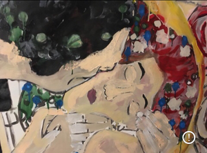 Large Art For Sale - The Kiss By Leah Justyce