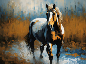 Buy Trending Horse Art | Blue Horse Series