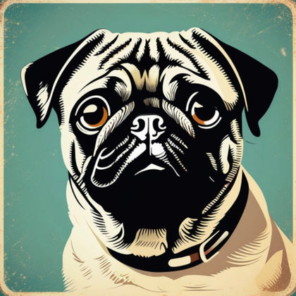 Pug Art | Canvas Pug Prints