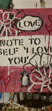 Penguin Book Covers - Note To Self 'I LOVE YOU'