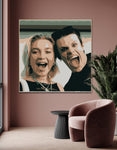 Bring star power and edgy artistry into your home with this exclusive Made to Order Portrait of Florence Pugh and Yungblud. Designed for true fans and collectors who crave bold, expressive art, this portrait is first digitally created and then meticulously hand painted upon your order — ensuring every piece is one of a kind.