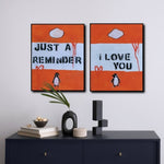 Penguin Book Covers - Just A Reminder....I Love You (Made To Order)