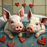 Squeals and Suds | Pigs In Bath Art Prints