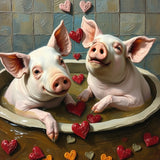 Porking Pampering | Pigs In Bath Art Prints