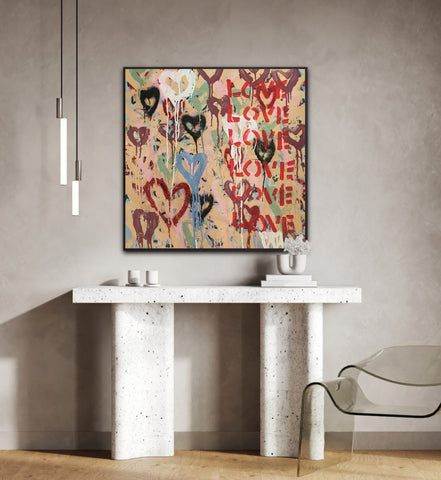 Eternal Love Chorus - Abstract Love Heart Painting