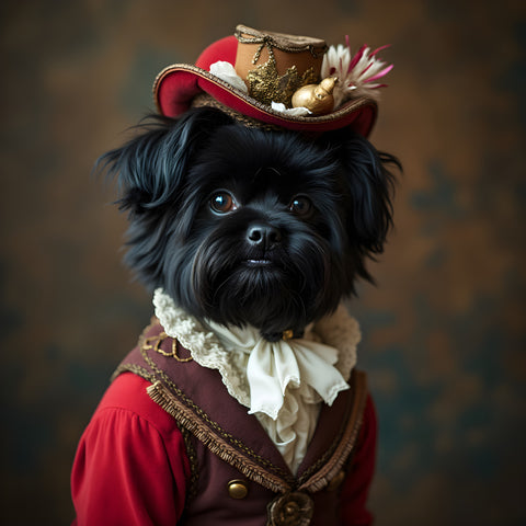 Refined Mischief | Affenpinscher In Clothing Art