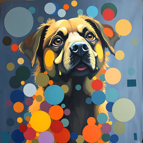 Contemporary Dog Portraits - Instant Download Art