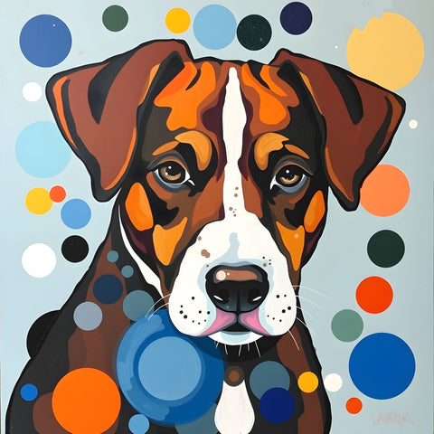 Contemporary Dog Portraits - Instant Download Art