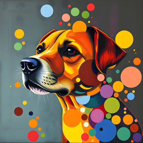 Contemporary Dog Portraits - Instant Download Art