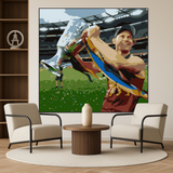 AFL Brisbane Lions Grand Final 2025 custom portrait – perfect AFL fan art