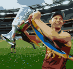 AFL Brisbane Lions Grand Final 2025 custom portrait – perfect AFL fan art
