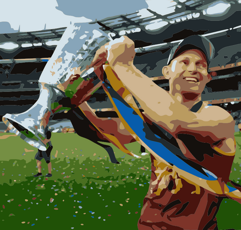 AFL Brisbane Lions Grand Final 2025 custom portrait – perfect AFL fan art