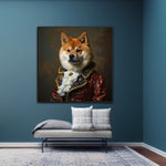 Timeless Elegance | Akita In Clothing Art