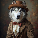 Strength In Style | Alaskan Malamute In Clothing Art