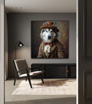 Strength In Style | Alaskan Malamute In Clothing Art