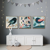 Colourful Feathers, Joyful Hearts | Children Wall Art Print Sets