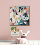 The Friendly Flock | Children Wall Art Print