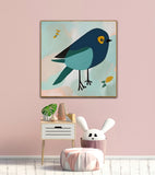 Curious Bird | Children Wall Art Print