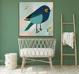 Curious Bird | Children Wall Art Print