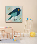 Curious Bird | Children Wall Art Print