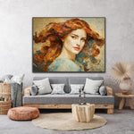 Beautiful woman portrait prints 