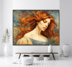 Beautiful woman portrait prints 