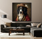 Bernese In Elegance | Bernese Mountain Dog In Clothing Art