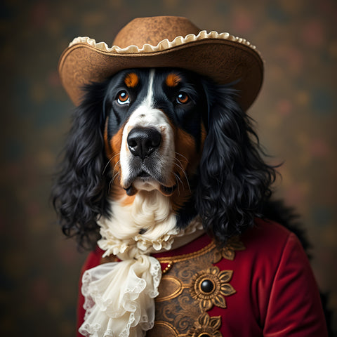 Noble Bernese | Bernese Mountain Dog In Clothing Art