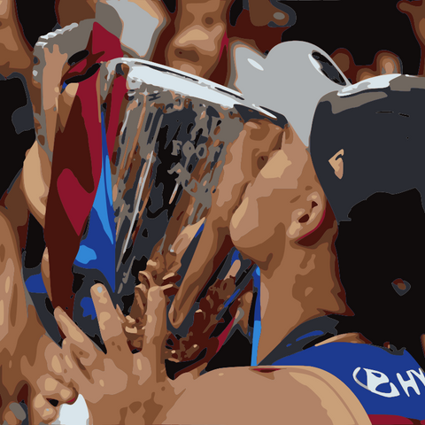 AFL Grand Final 2025 artwork featuring Brisbane Lions premiership players