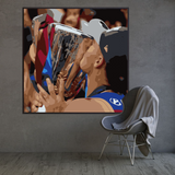 AFL Grand Final 2025 artwork featuring Brisbane Lions premiership players