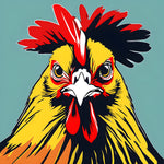 Sunrise Sentinel | Chicken Art Prints