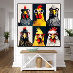 The Roosters Crow | Chicken Art Prints