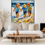 Treasures Of The Tide | Children At The Beach Art Prints