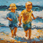 Shoreline Stories | Children At The Beach Art Prints