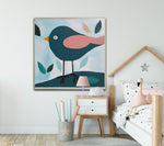 Bright Wings, Happy Heart | Children Wall Art Print