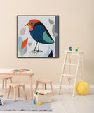 The Joyful Birdie | Children Wall Art Print