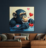 Monkeying Around In Bubbles | Chimpanze In Bath Art Prints