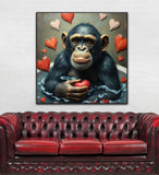 Soothing Splash | Chimpanze In Bath Art Prints