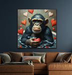 Soothing Splash | Chimpanze In Bath Art Prints