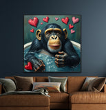 Jungle Bath Retreat | Chimpanze In Bath Art Prints