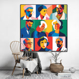 Faces In Colour | Contemporary Wall Art