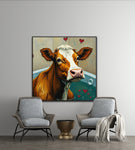 Udderly Relaxed | Cow In Bath Art Prints