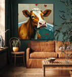 Udderly Relaxed | Cow In Bath Art Prints