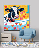 Bath Time On The Farm | Cow In Bath Art Prints