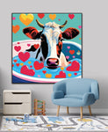 Bubble Moo | Cow In Bath Art Prints