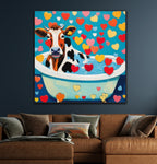 Cows in Comfort | Cow In Bath Art Prints